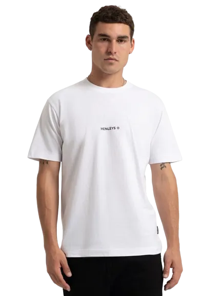 HENLEYS TEAM SPIRIT T-SHIRT - MENS -WHITE