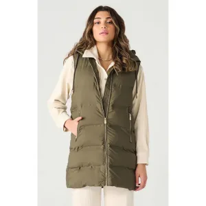HOODED PUFFER VEST