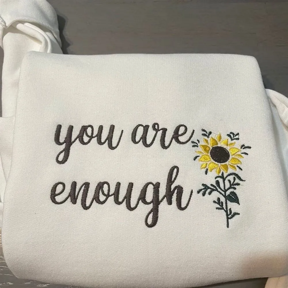 Inspirational Embroidered Sweatshirt, Women's Embroidered Sweatshirts
