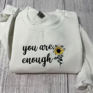 Inspirational Embroidered Sweatshirt, Women's Embroidered Sweatshirts