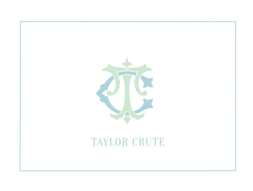 Interlocking Monogram Calling Cards 1