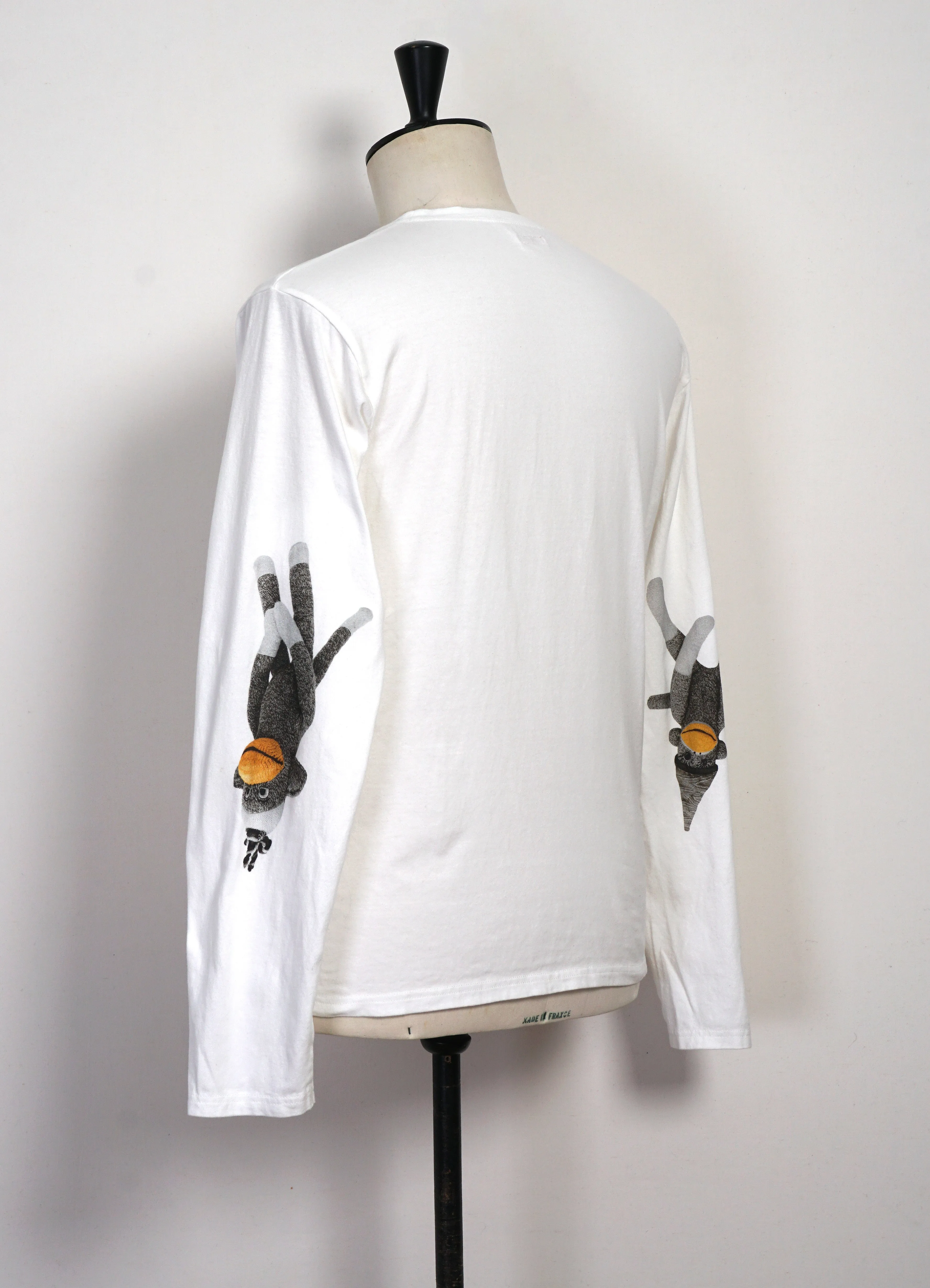 KINECHISAKU | 20/- Long Sleeve Jersey Crewneck | White