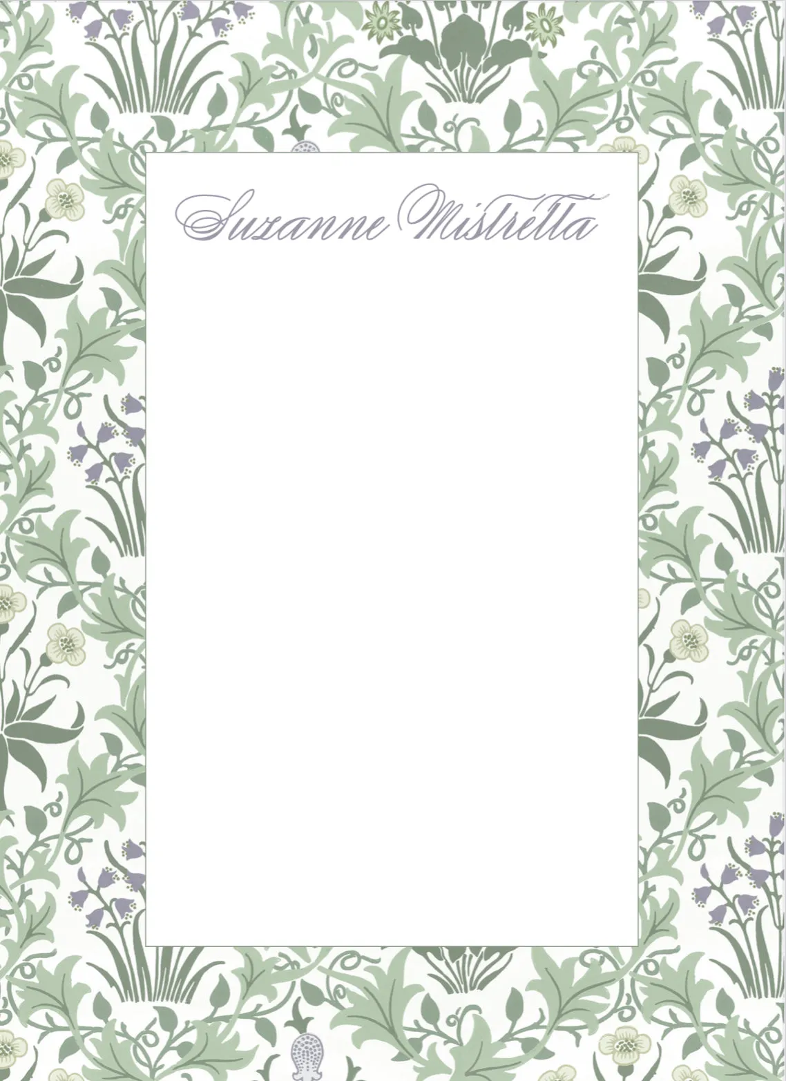 Lavender Floral Notepad