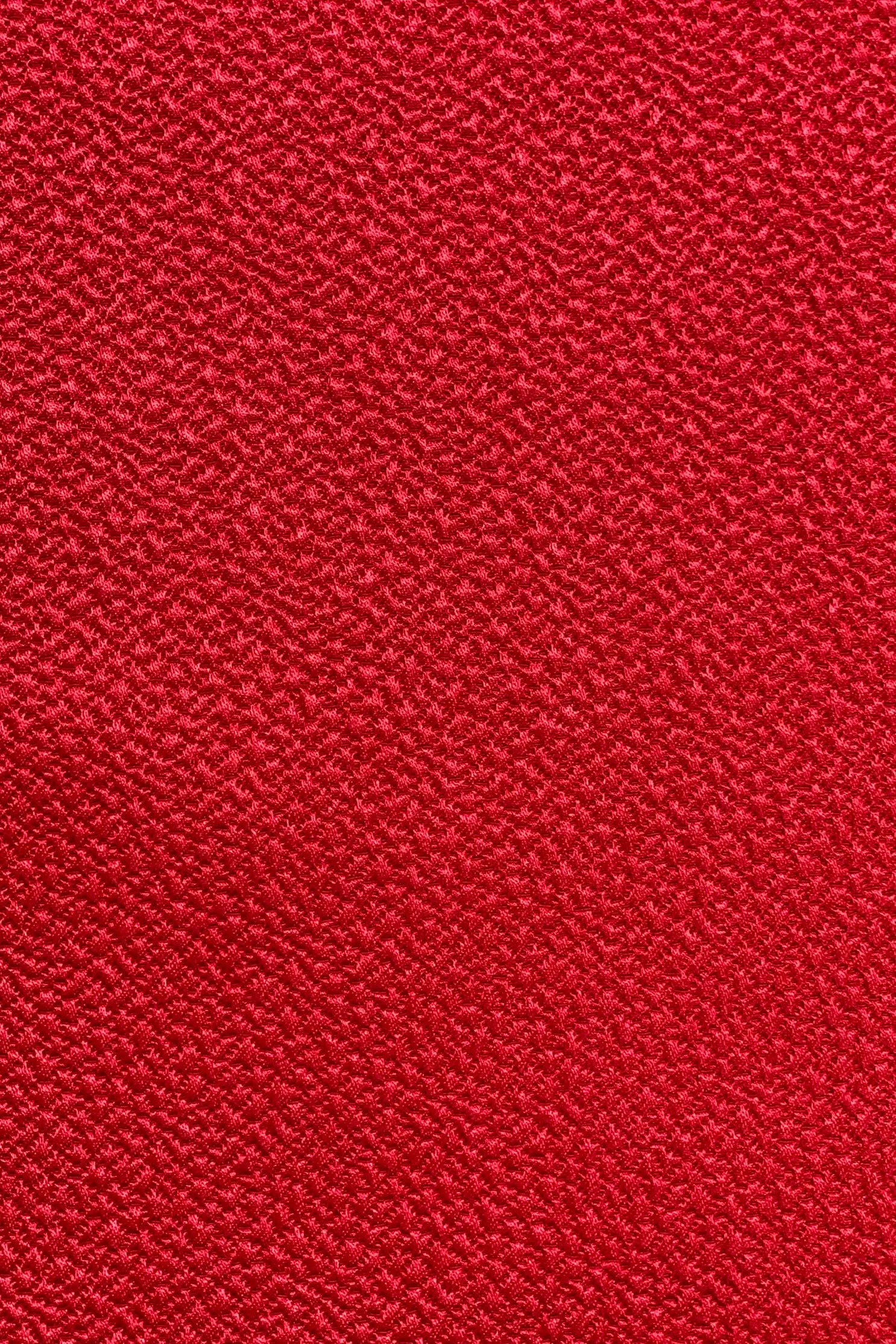 Lipstick Red Silk & Wool Hammered Satin