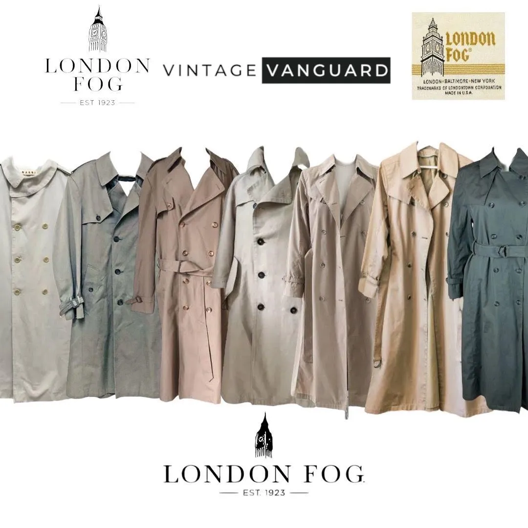 London Fog Trench Coats 8 Pcs