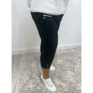 Lucie Crop Trousers Black