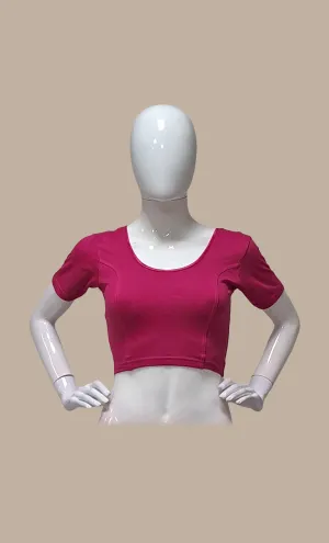 Magenta Stretch Blouse