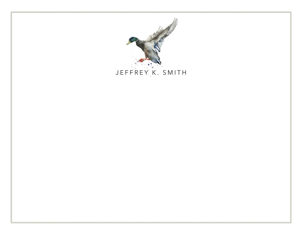 Mallard Duck Stationery