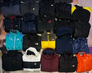 Mix Branded puffer jackets 19 piece