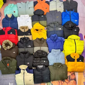 Mixed Branded puffer jackets