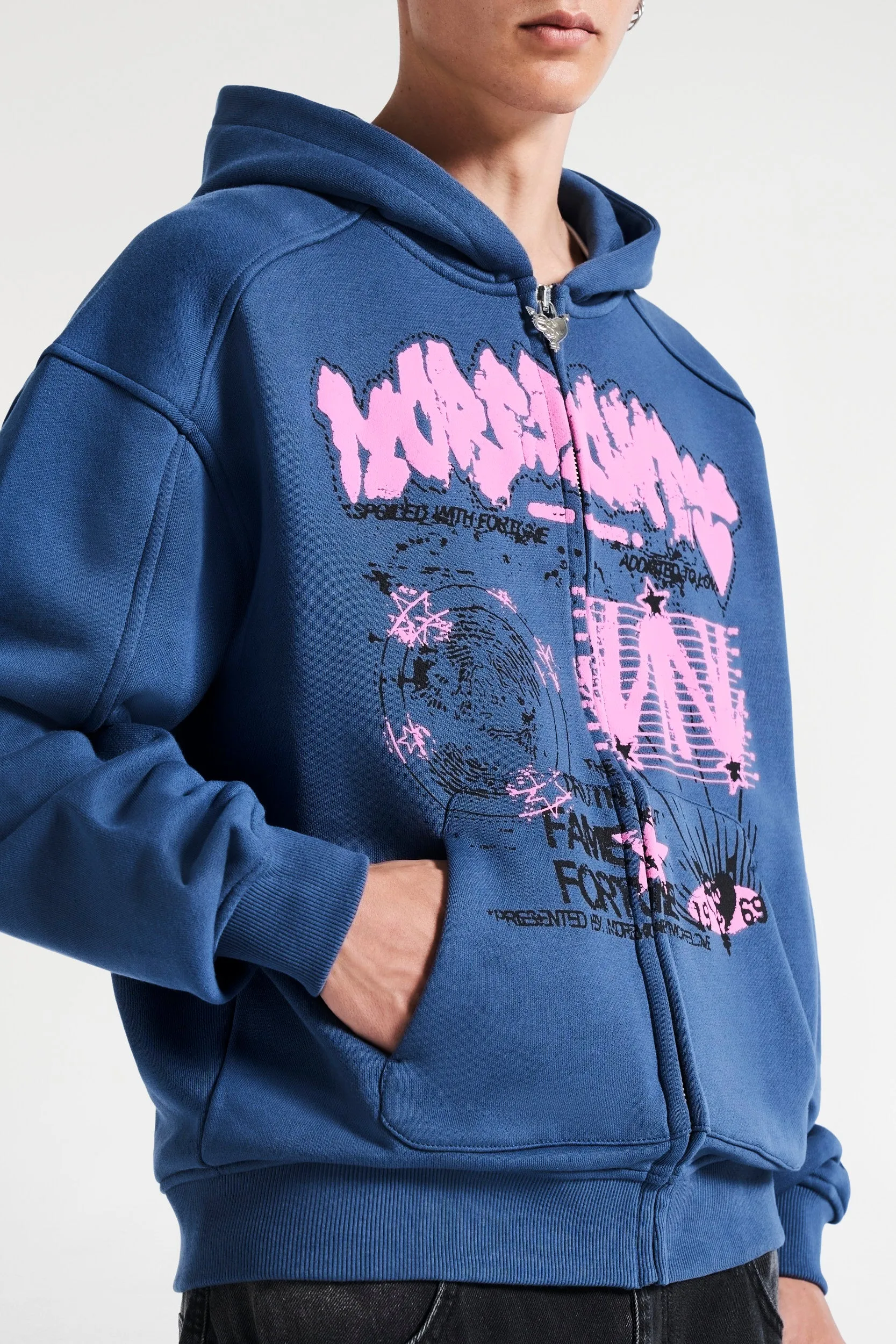 MUGSHOT WALL ZIP SARAGOSSA SEA BLUE