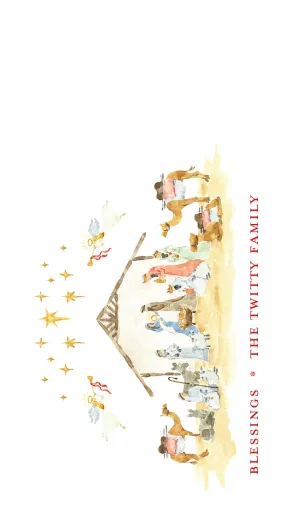 Nativity Gift Tag