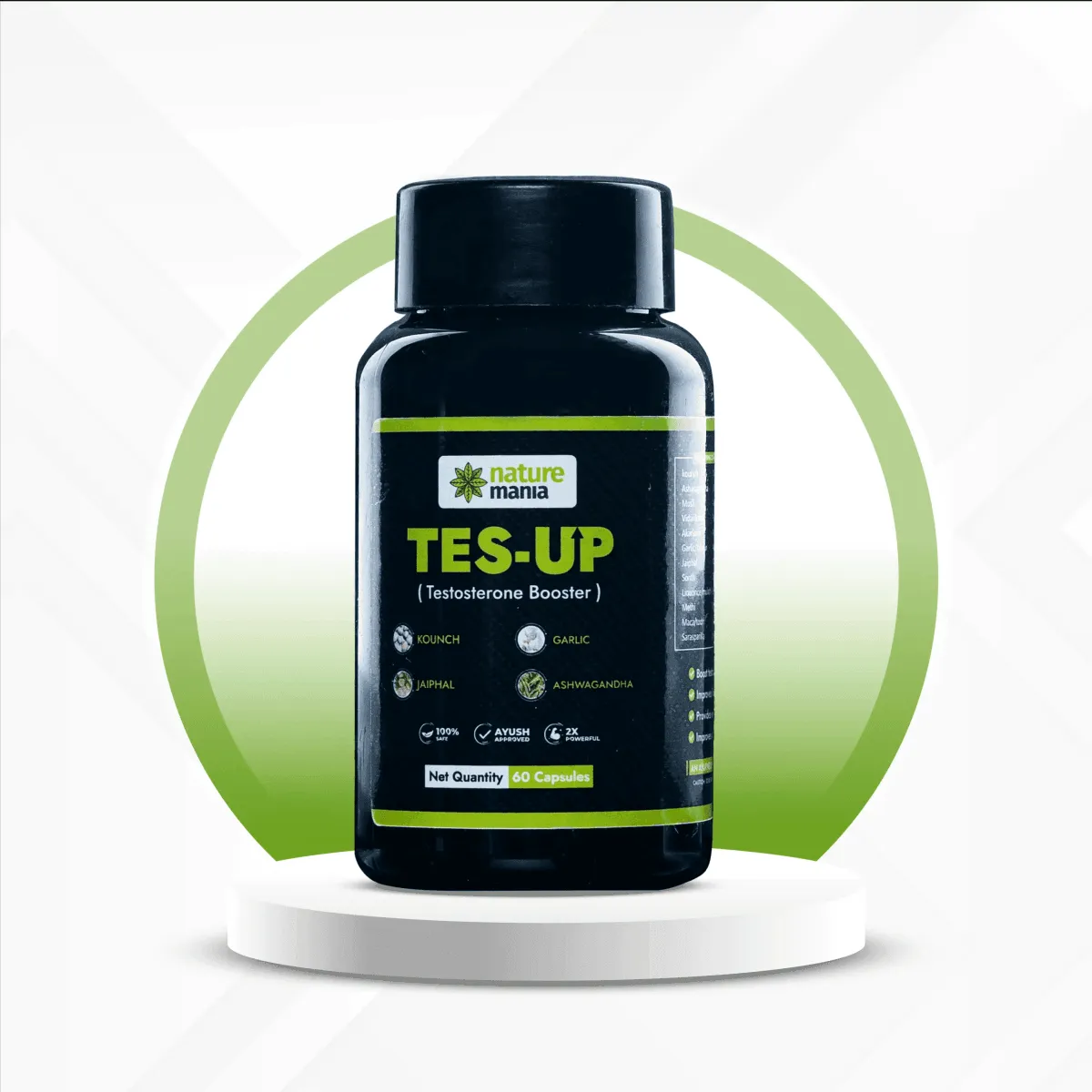 Nature Mania Tes-up Capsules (Male & Female Testo Booster) - 60 Capsules