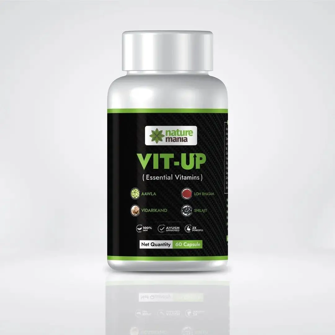 Nature Mania Vit-up Capsule (Vit D and Vit B12 Multivitamin) - 60 Capsules