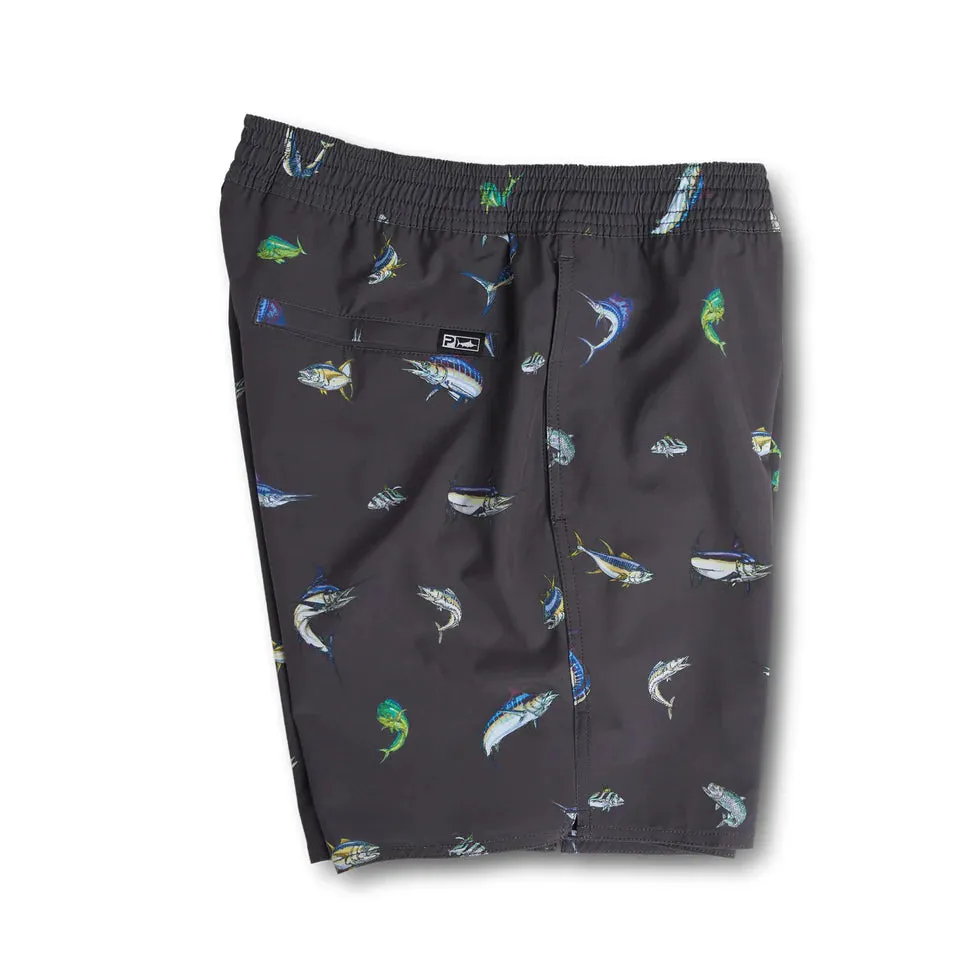 PELAGIC The Dockside Elastic Waist Boardshorts