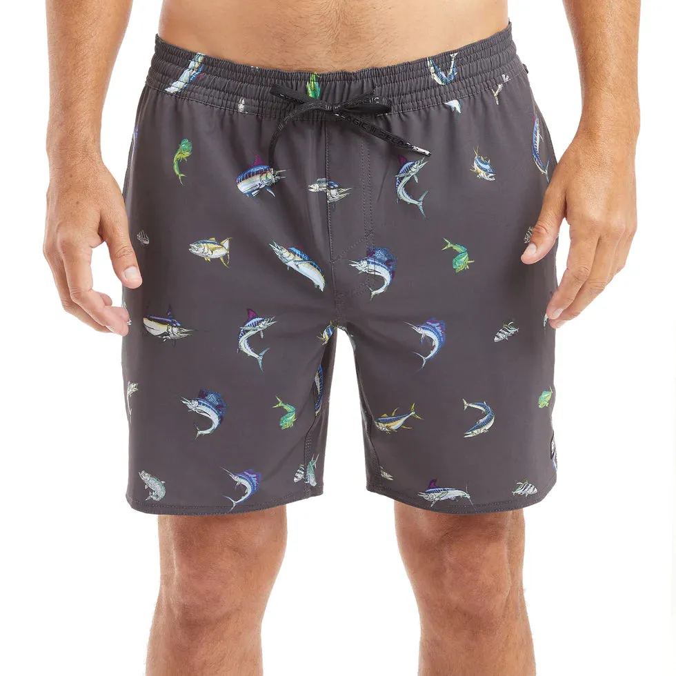 PELAGIC The Dockside Elastic Waist Boardshorts