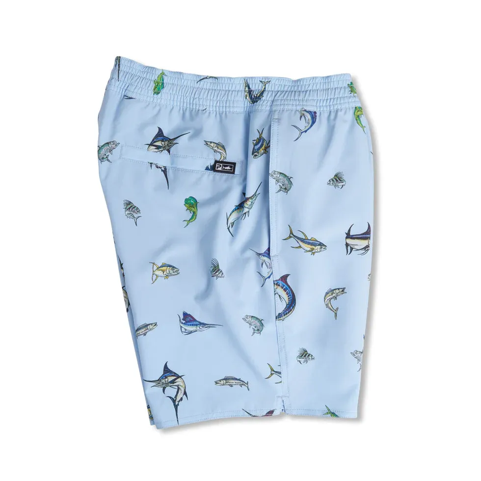 PELAGIC The Dockside Elastic Waist Boardshorts