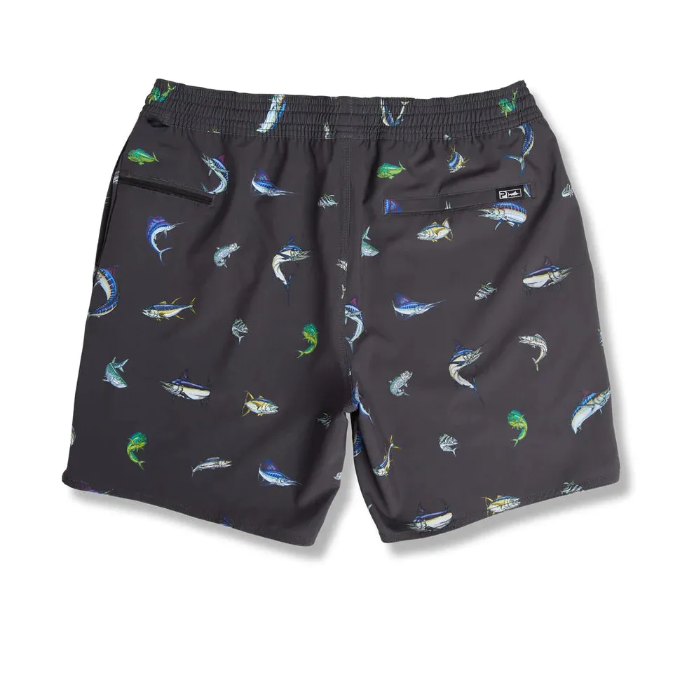 PELAGIC The Dockside Elastic Waist Boardshorts