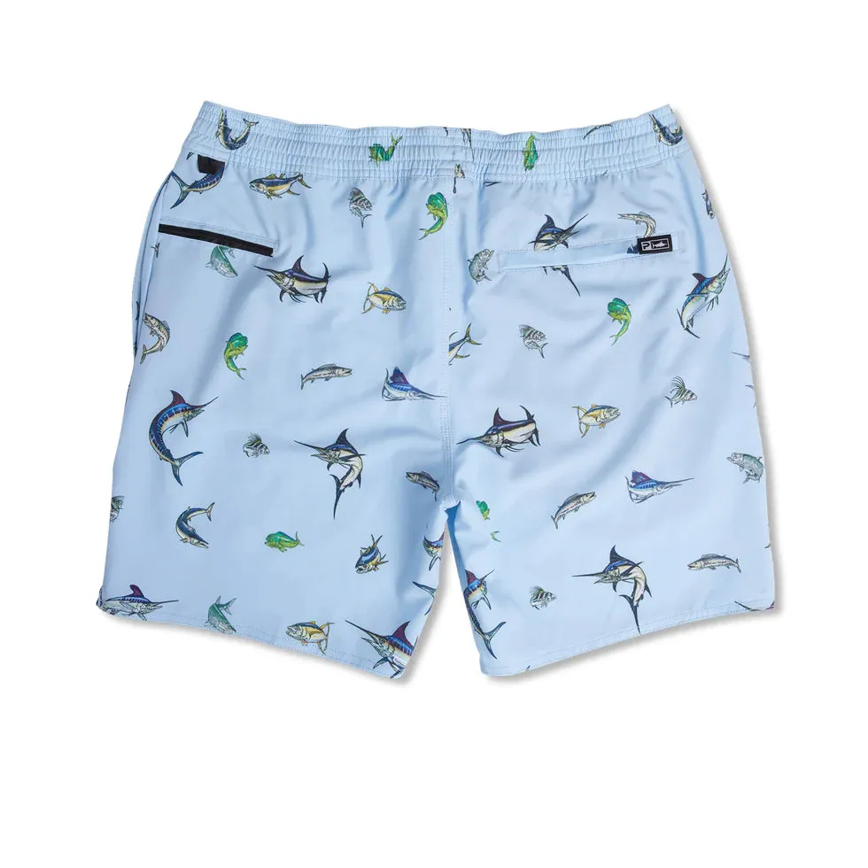 PELAGIC The Dockside Elastic Waist Boardshorts