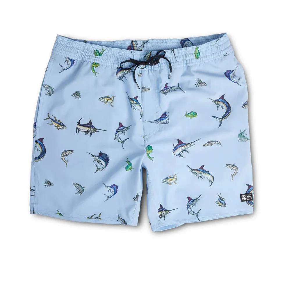 PELAGIC The Dockside Elastic Waist Boardshorts