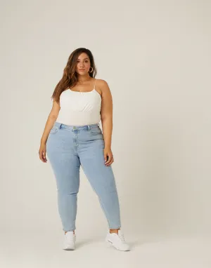 Plus Size High Rise Mom Jeans