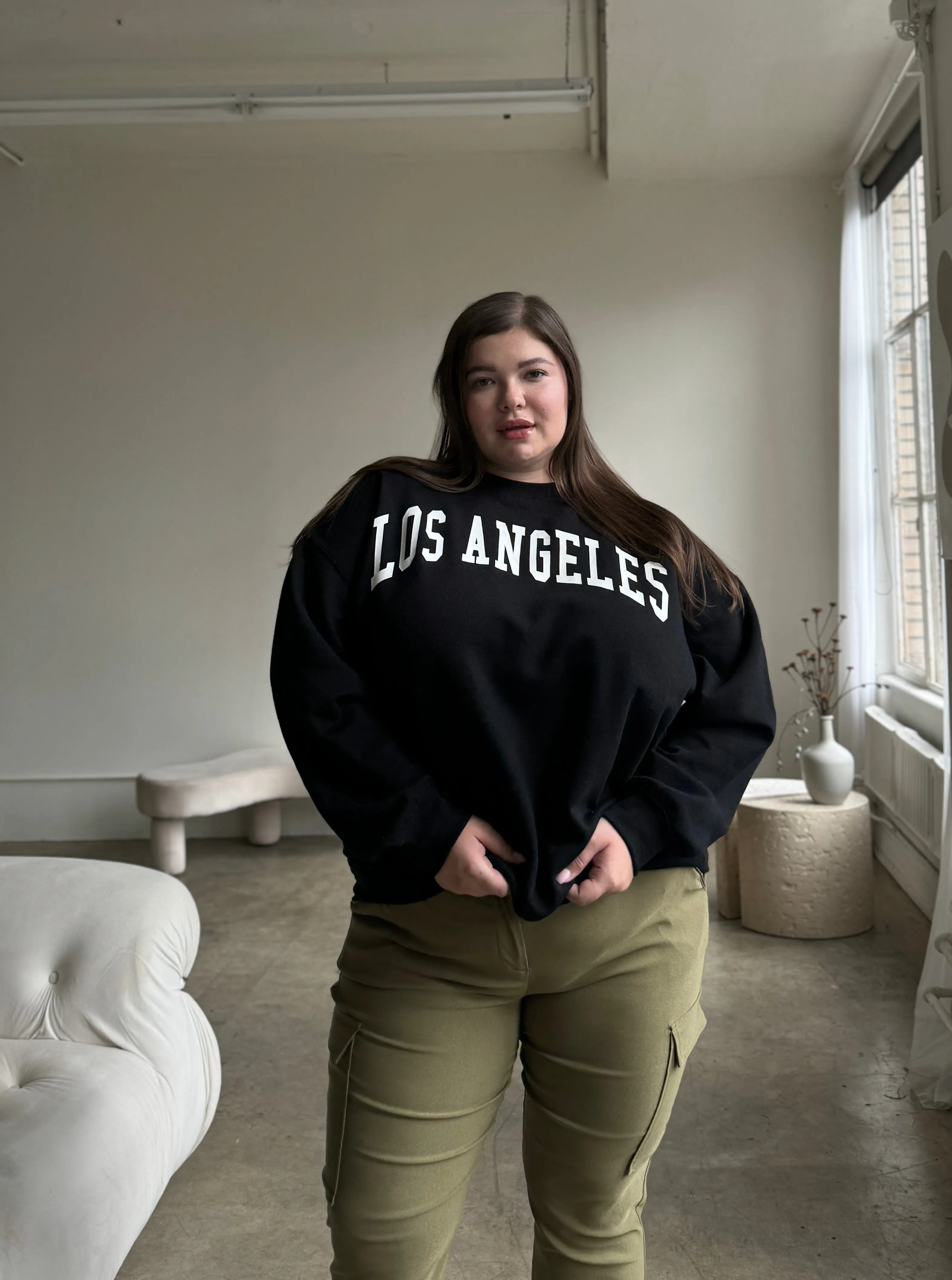 Plus Size Los Angeles Crewneck Sweatshirt