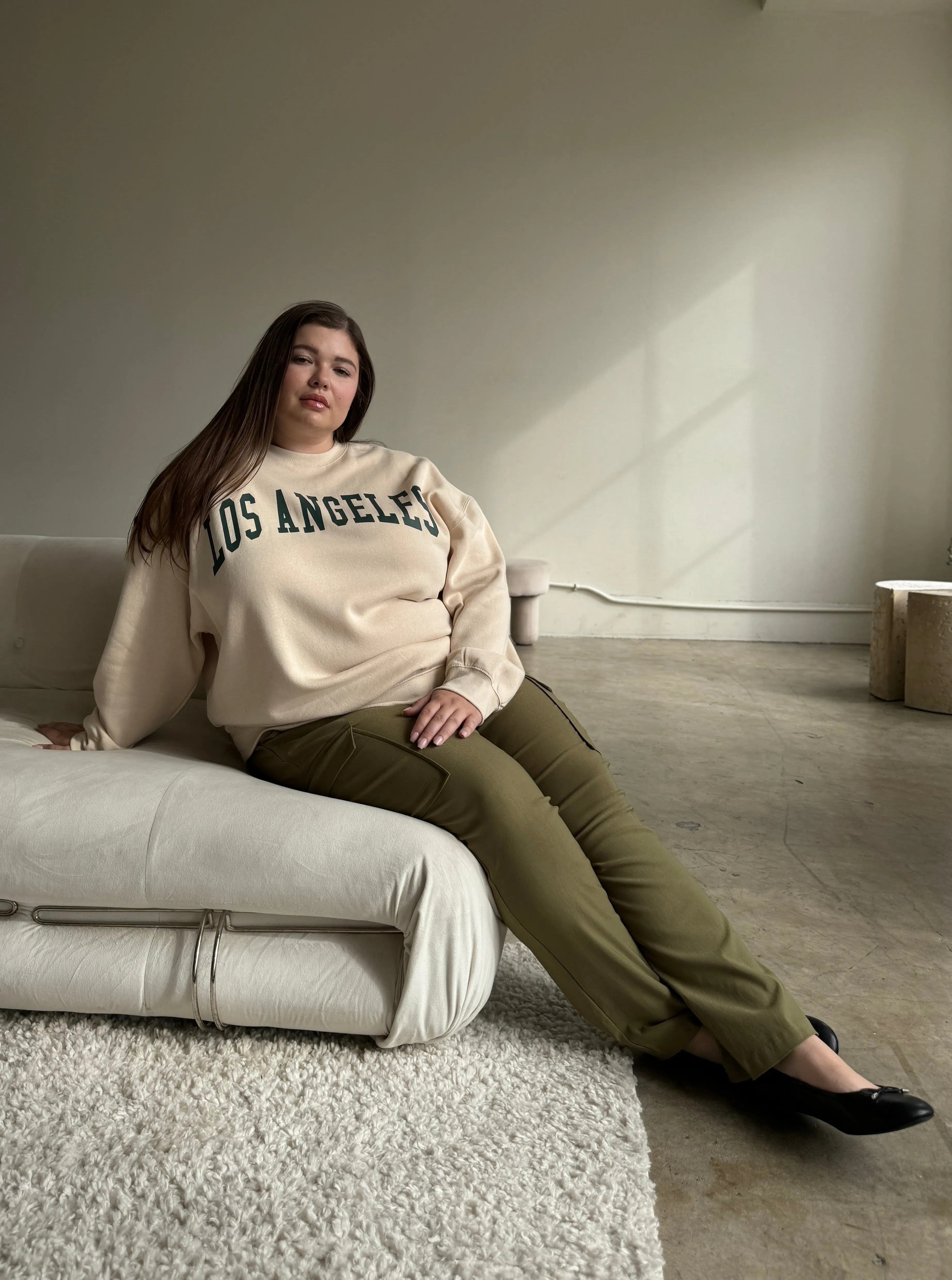 Plus Size Los Angeles Crewneck Sweatshirt