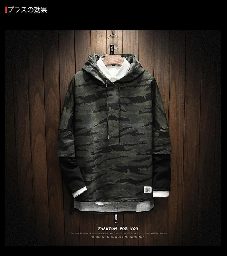 Premium Camouflage Print Hoodie - 2 Colors