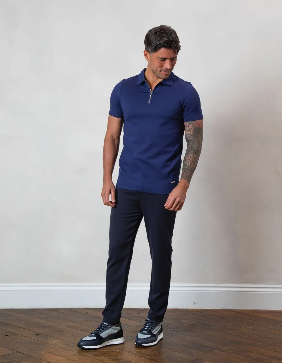 Premium Zip POLO NAVY