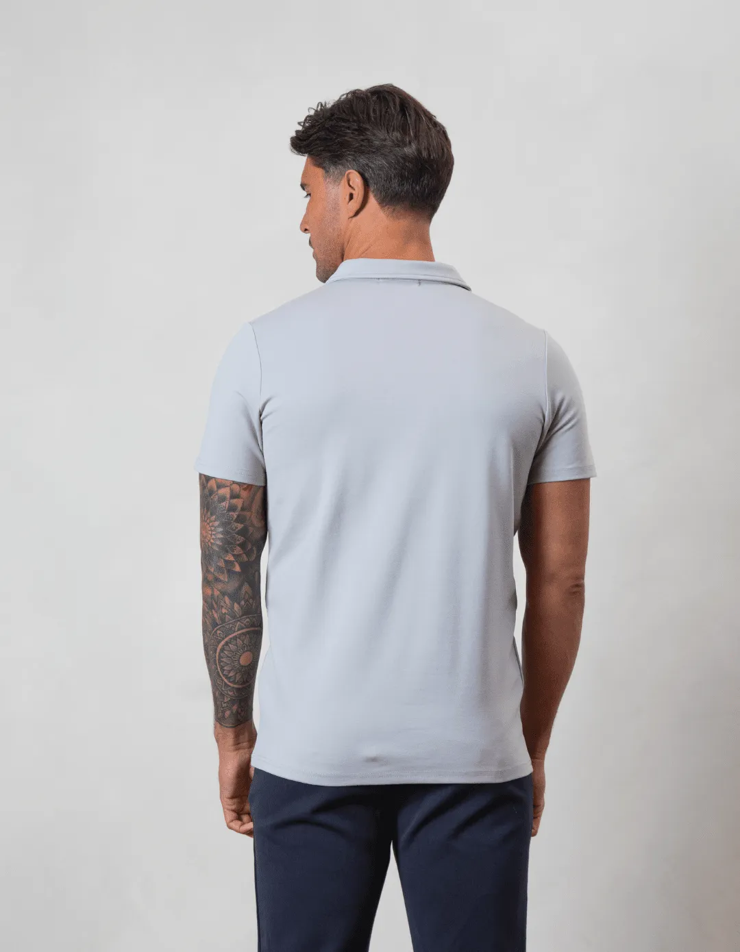 Premium Zip POLO PEBBLE