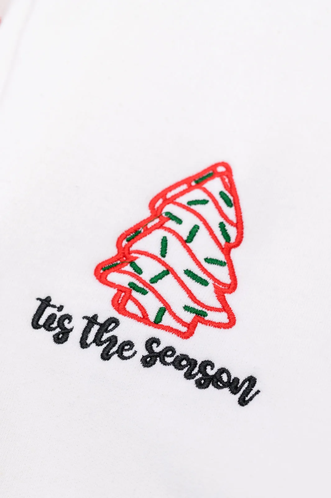 PREORDER: Holiday Snacks Embroidered Sweatshirt (Ships in 2-3 Weeks)