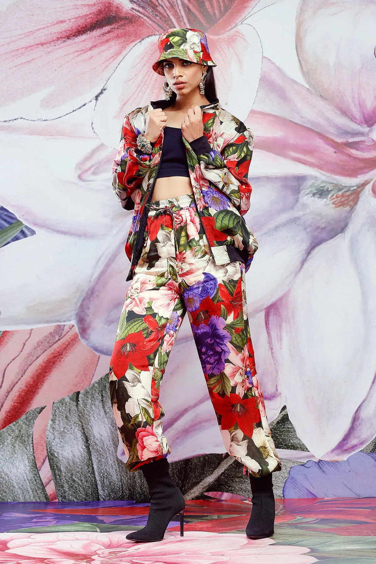 Printed Bomber Jacket