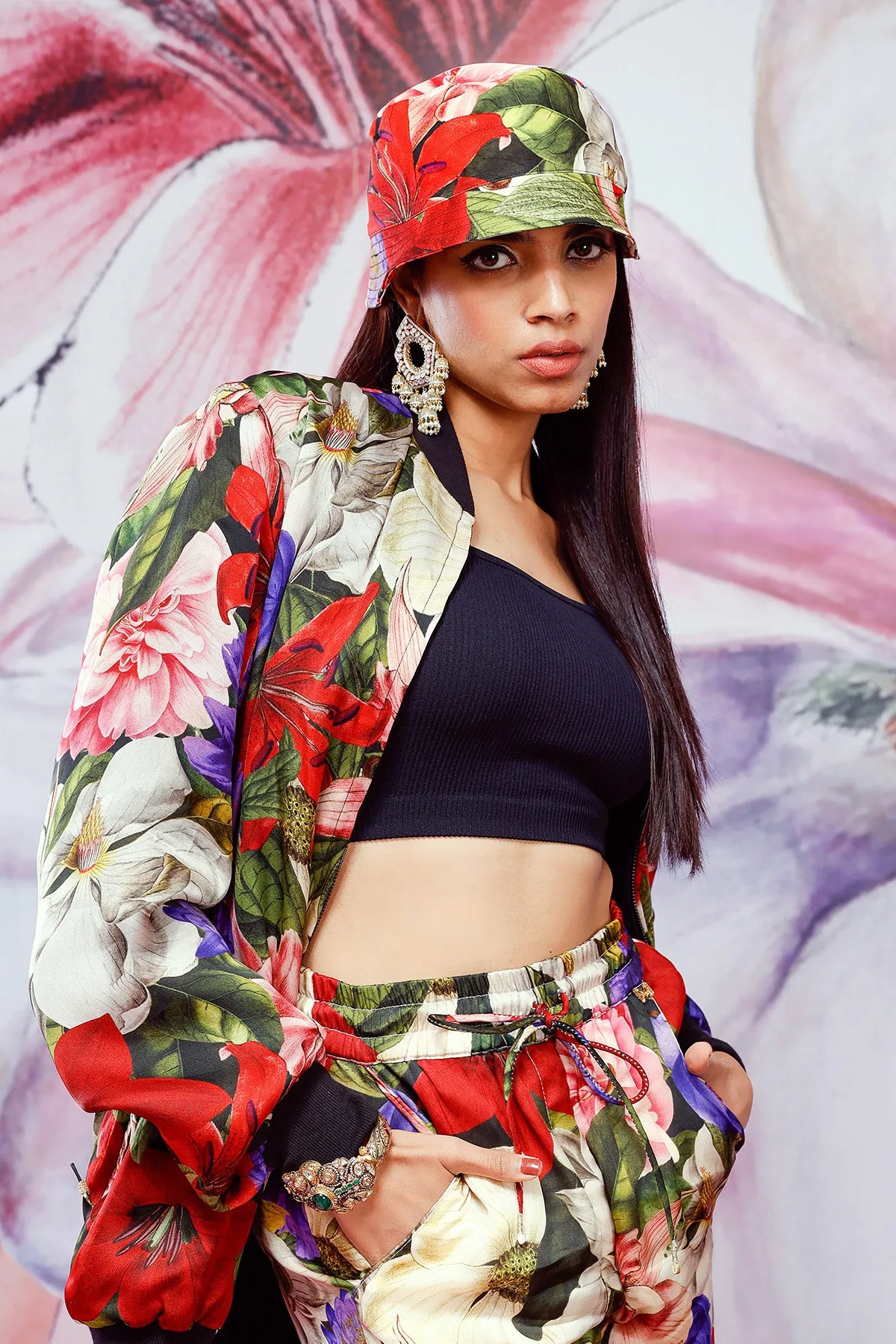 Printed Bomber Jacket