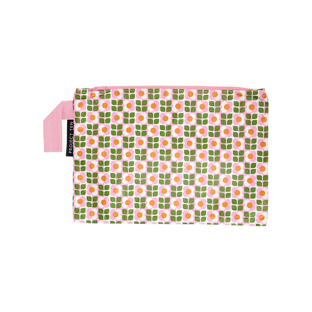 Project Ten Zip Pouch - Flower Field