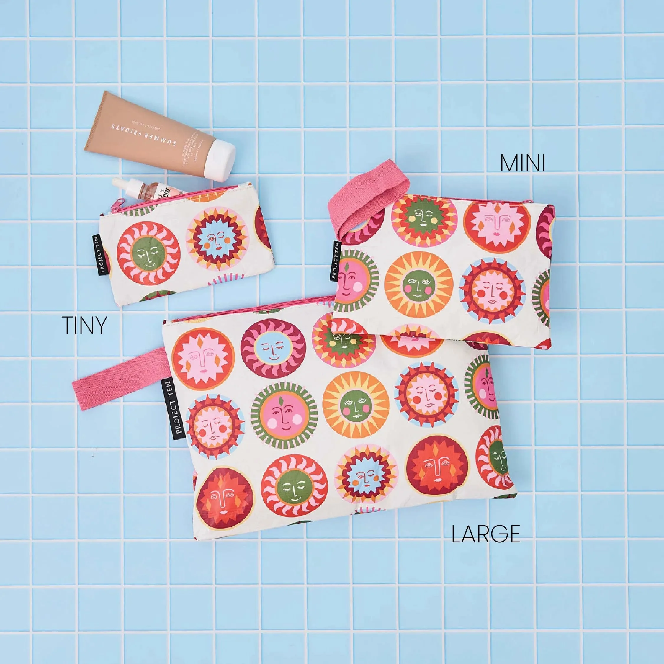 Project Ten Zip Pouch - Suns