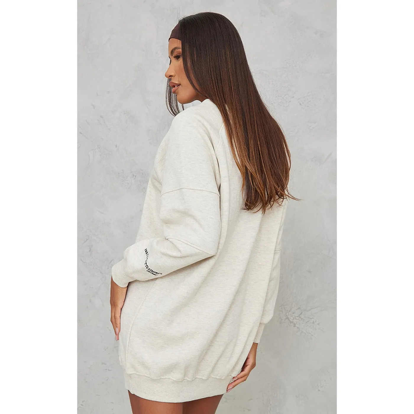 PTL Long Oversized Grey Sweatshirt