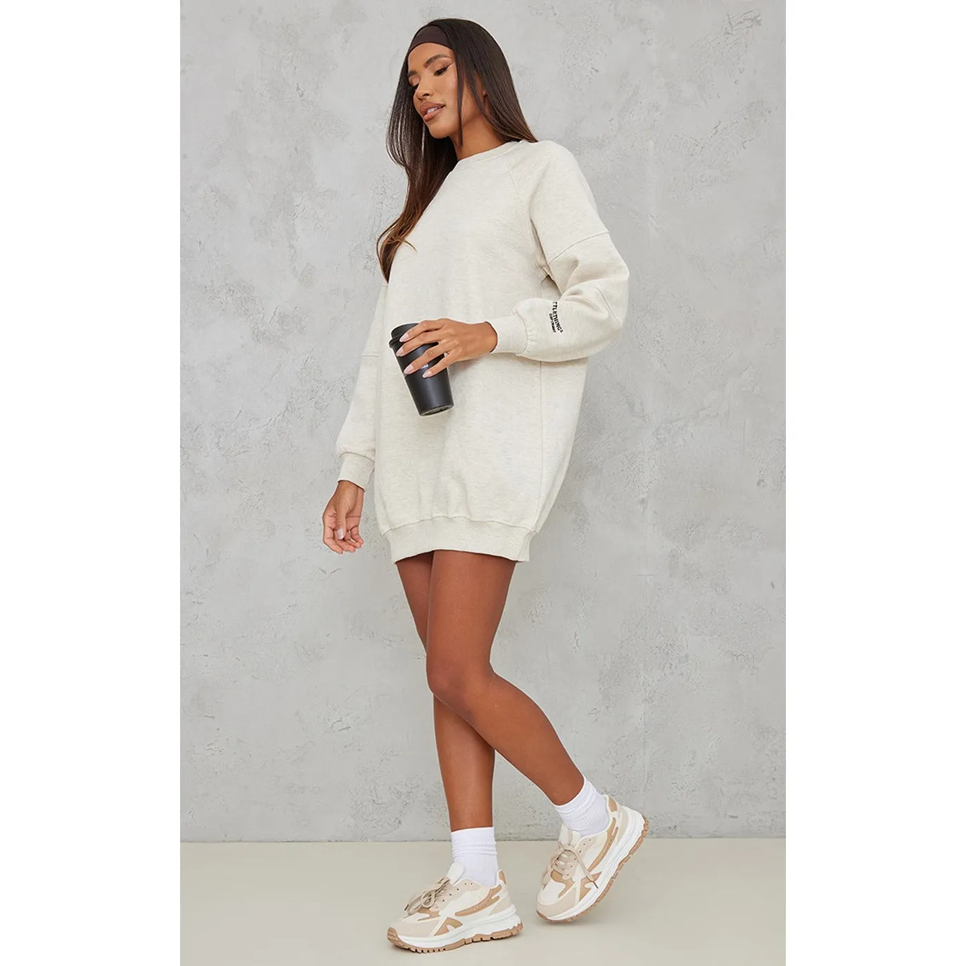 PTL Long Oversized Grey Sweatshirt
