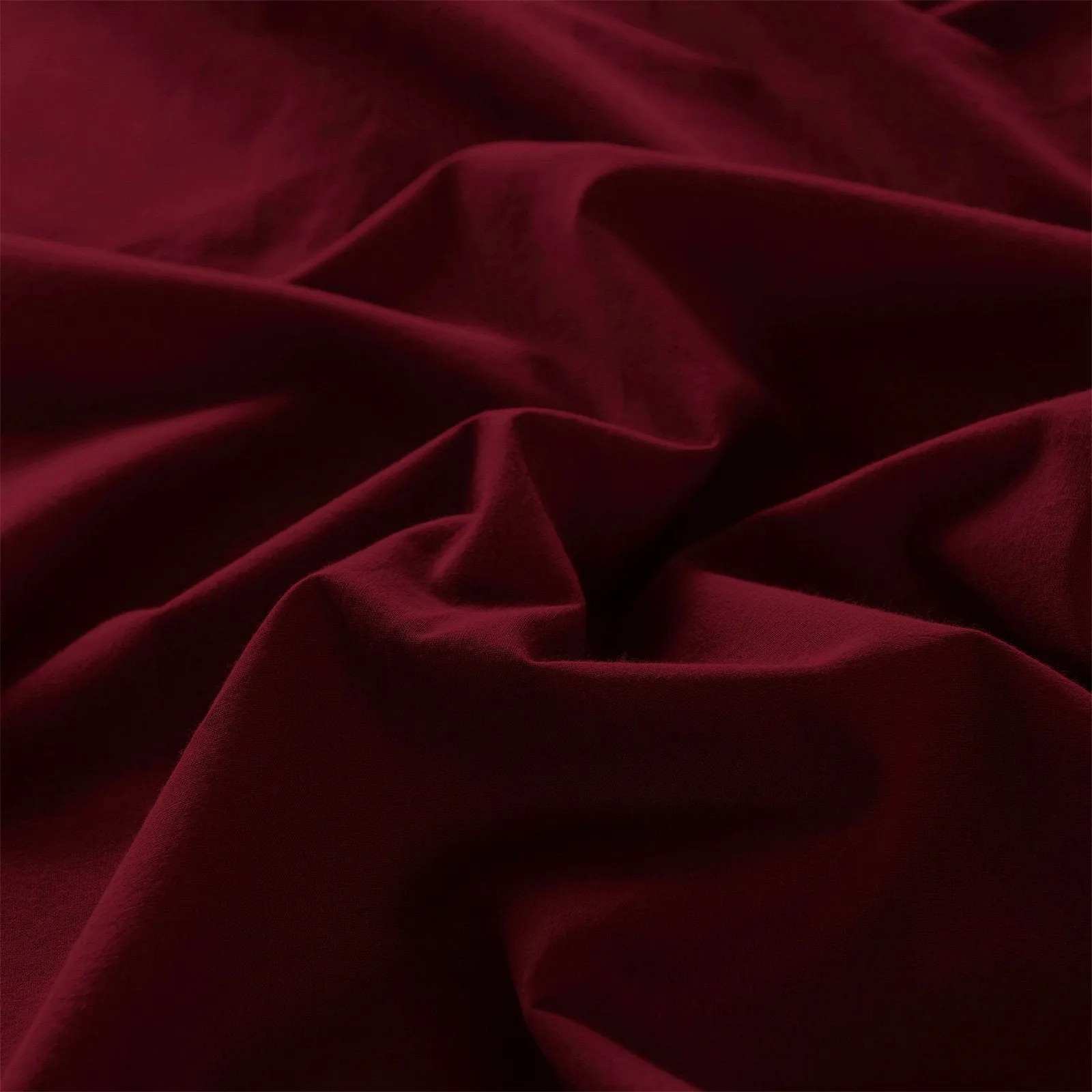 Royal Comfort Vintage Washed 100% Cotton Sheet Set Fitted Flat Sheet Pillowcases Single Mulled Wine
