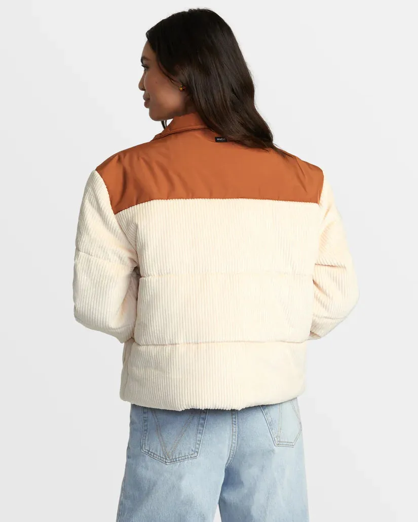 RVCA EEZEH PEAASY PUFFER - MOCHA BISQUE