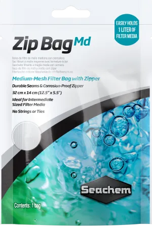 Seachem Zip Media Bag Medium Mesh 12.5" x 5.5"