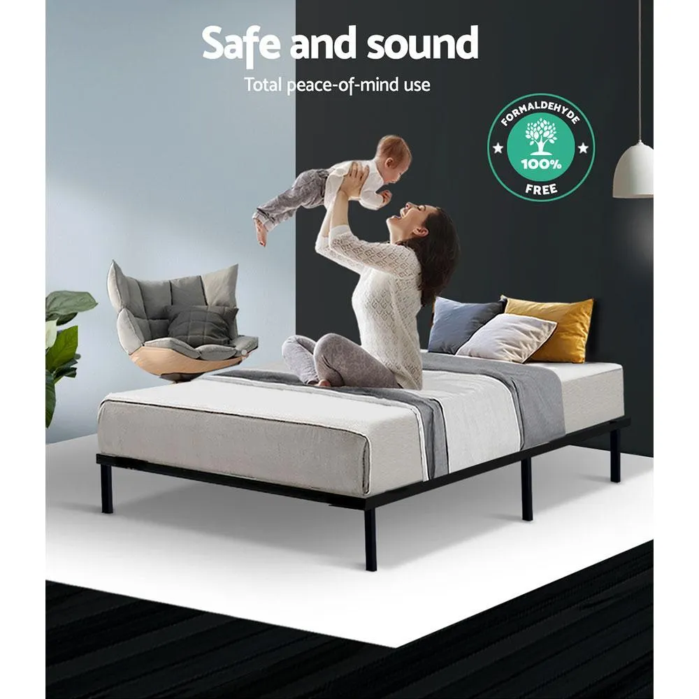 Single Package | Ted Metal Bed & Alzbeta Bonnell Spring Mattress (Medium Firm)