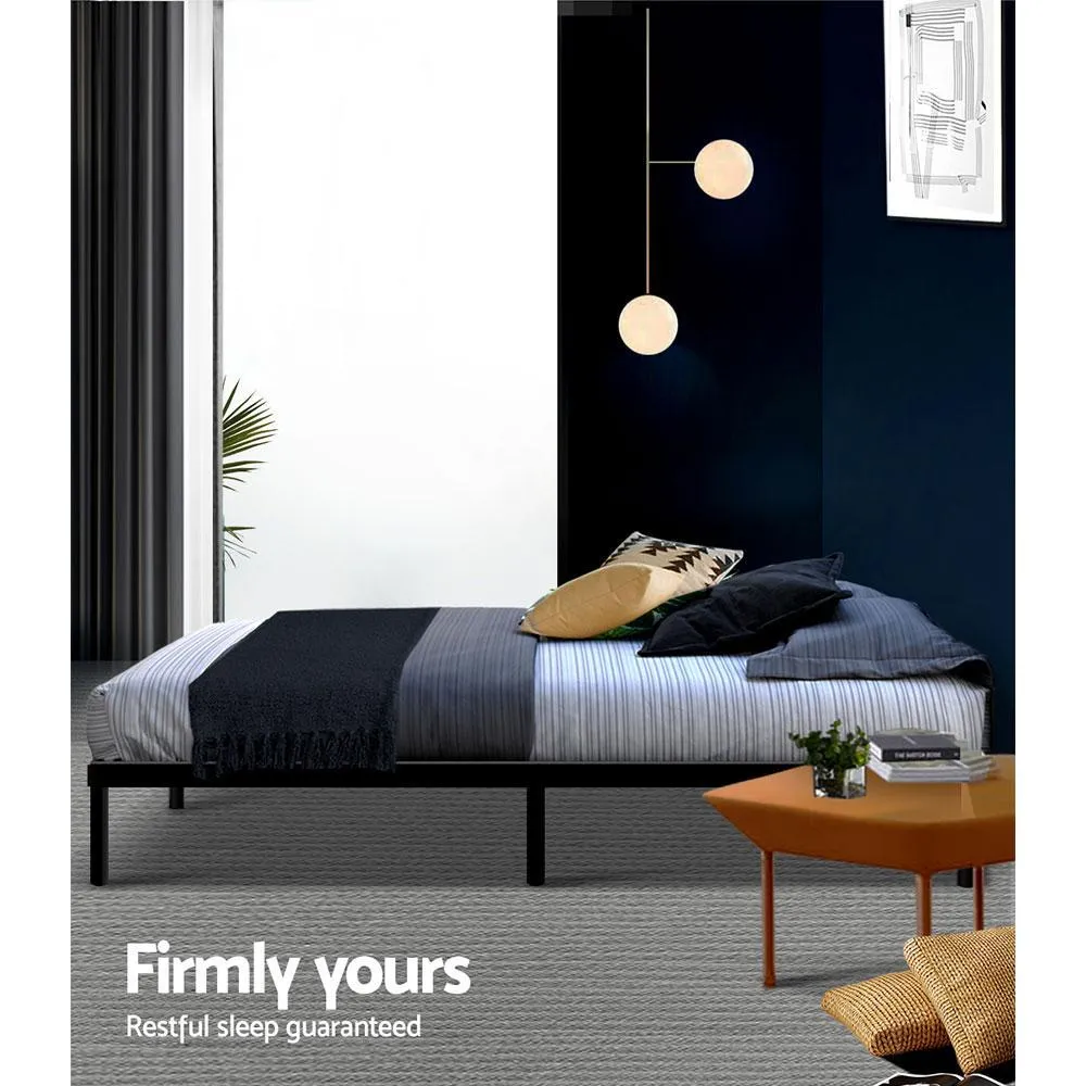 Single Package | Ted Metal Bed & Alzbeta Bonnell Spring Mattress (Medium Firm)