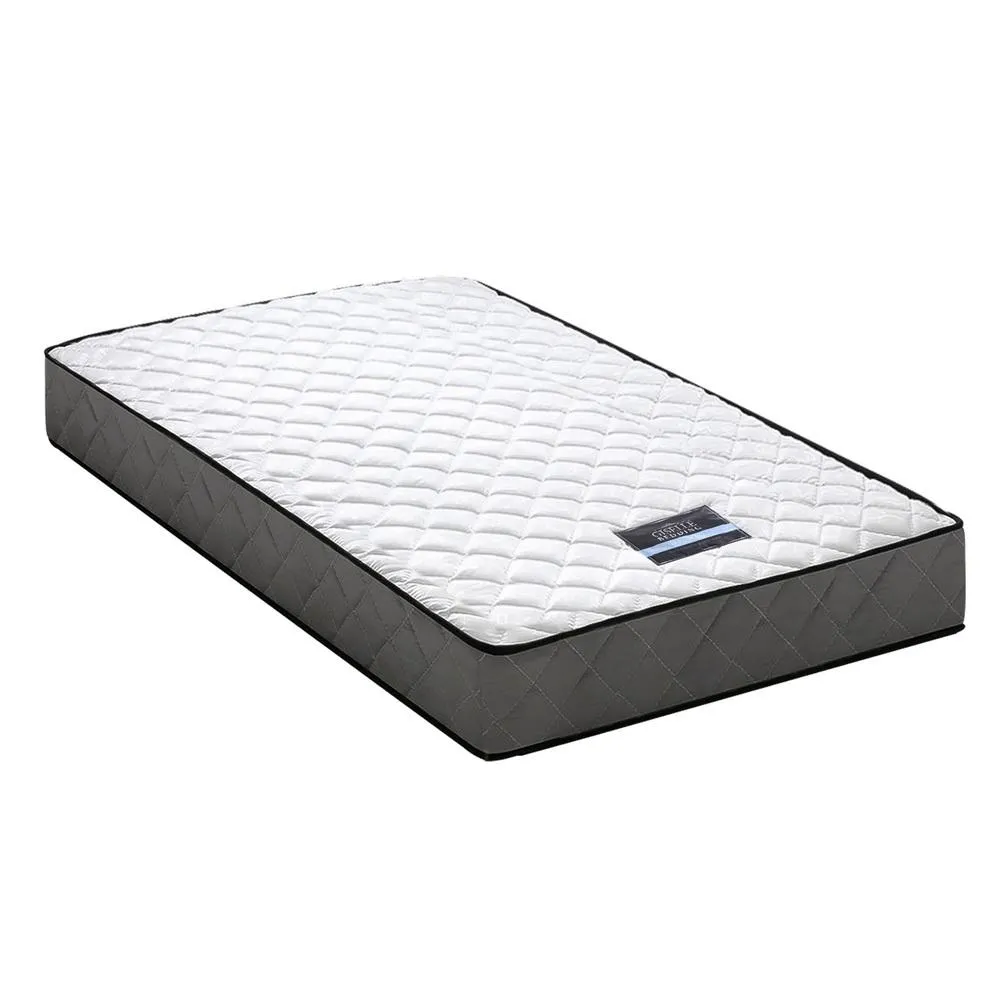 Single Package | Ted Metal Bed & Alzbeta Bonnell Spring Mattress (Medium Firm)