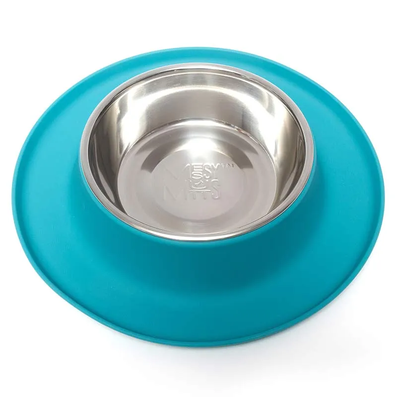 Single Silicone Dog Feeder with Stainless Bowl, Extra Large, 6 Cup Bowl