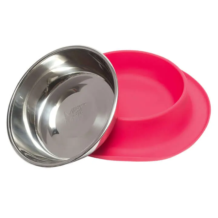 Single Silicone Dog Feeder with Stainless Bowl, Extra Large, 6 Cup Bowl