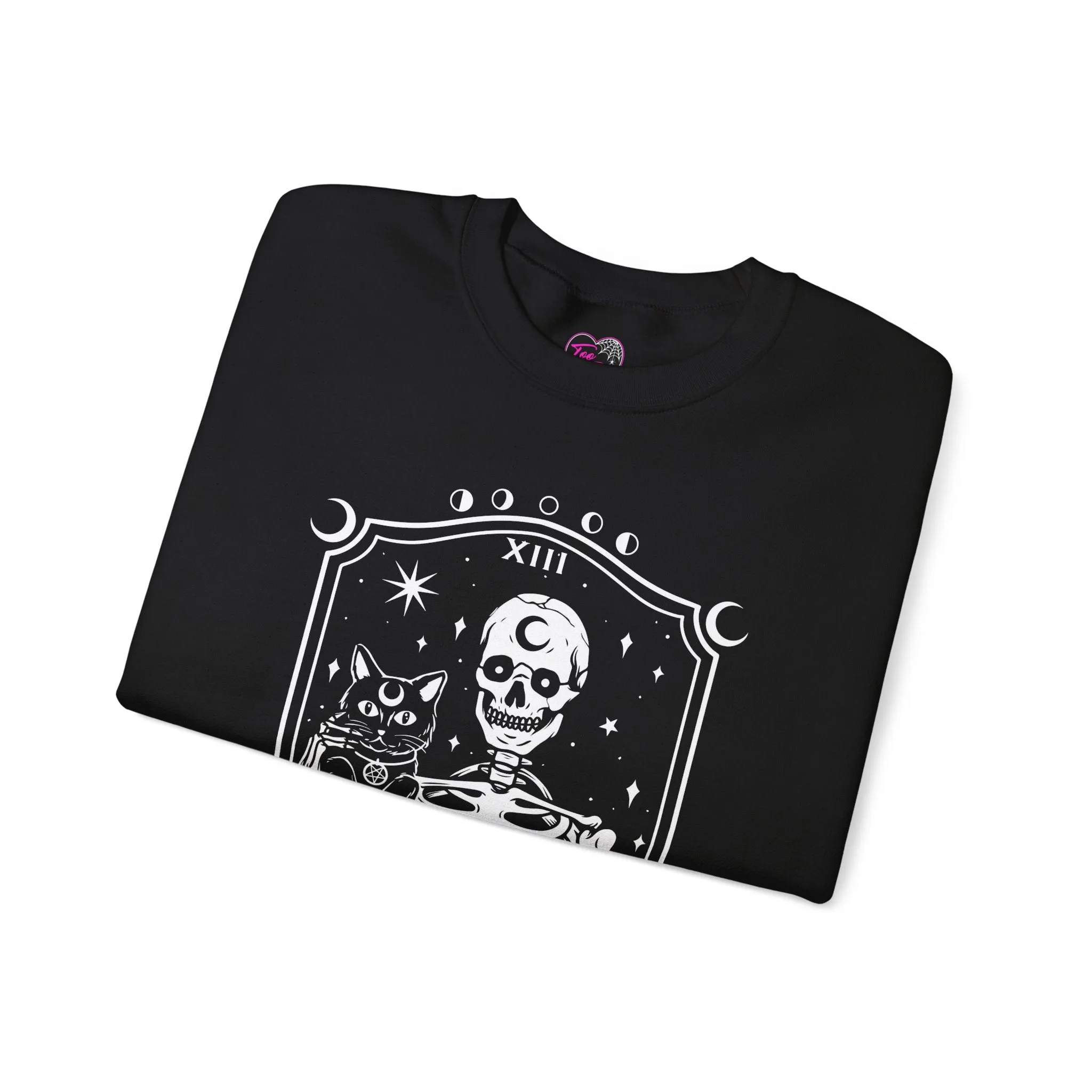 Skeleton Cat Crewneck Sweatshirt