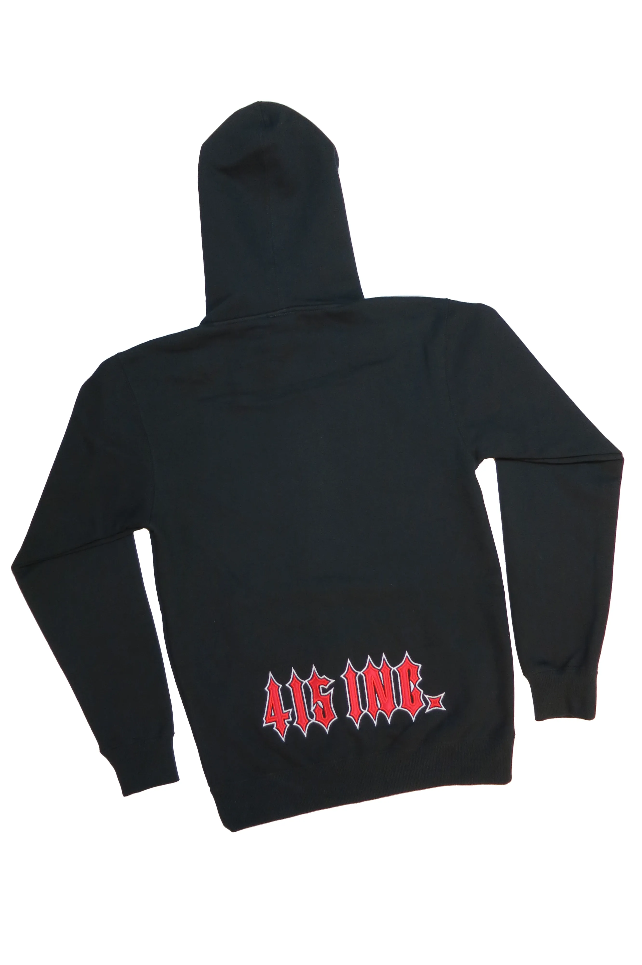 Spikey Frisco Embroidered Hooded Zipper Sweatshirt
