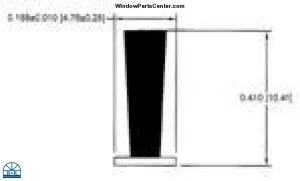 SS979 - Weatherstrip for SuperSeal Windows Designer Single Hung