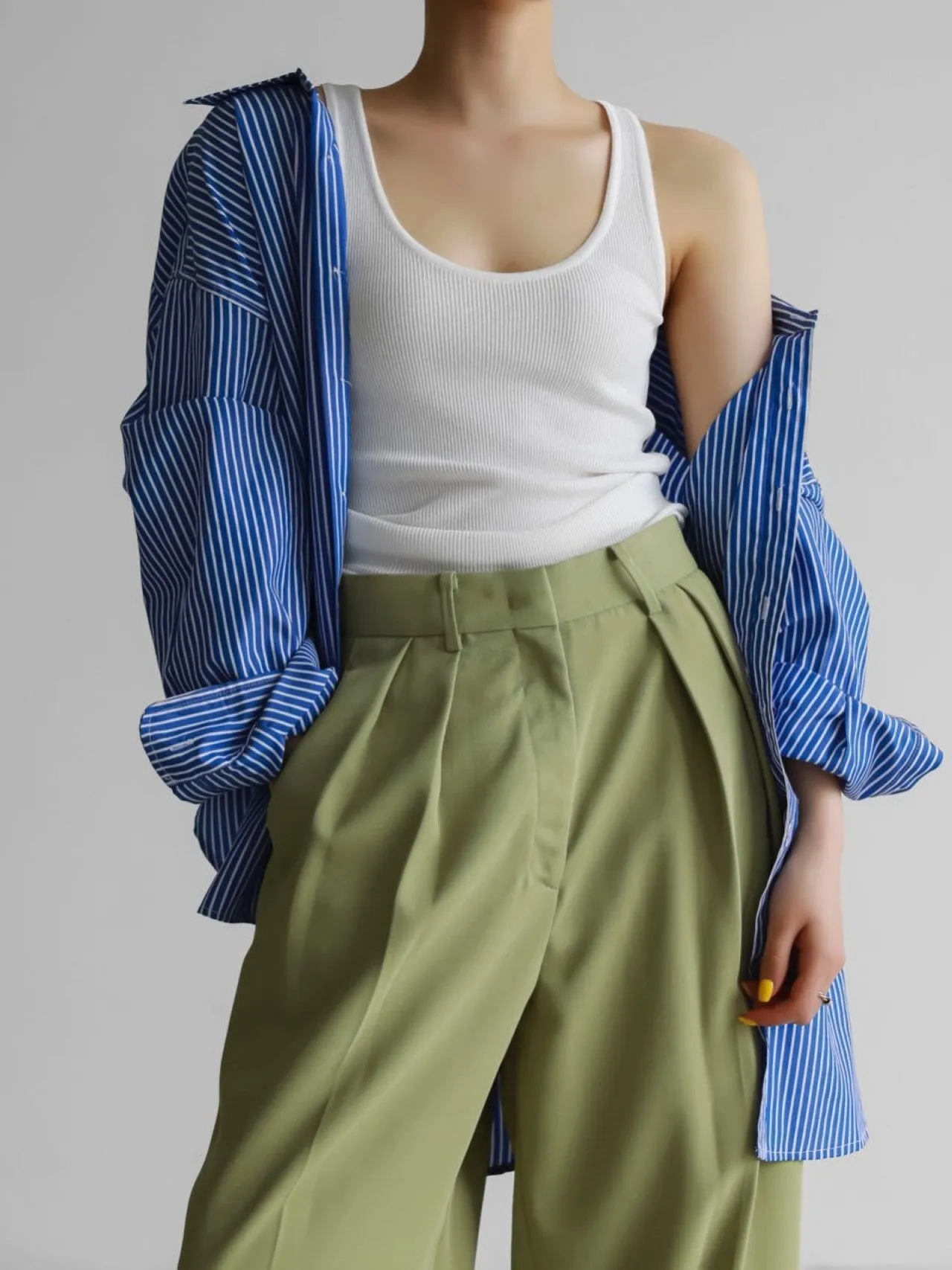 STRIPED POPLIN COTTON SHIRT