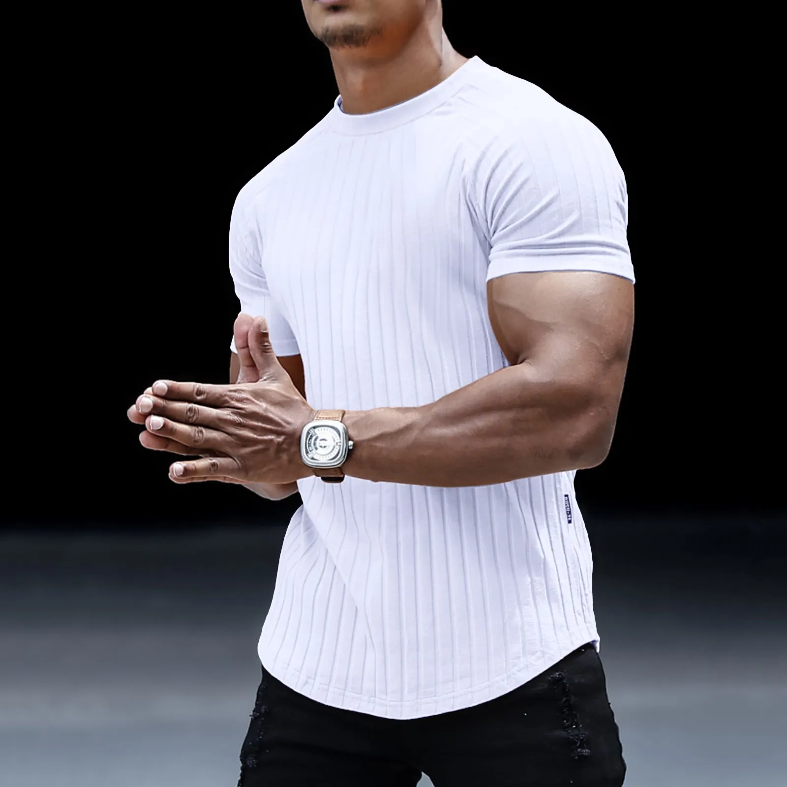 STRIPED RAGLAN TEE